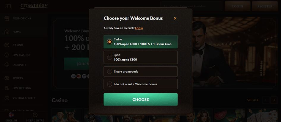 Bonus CROWNPLAY Casino