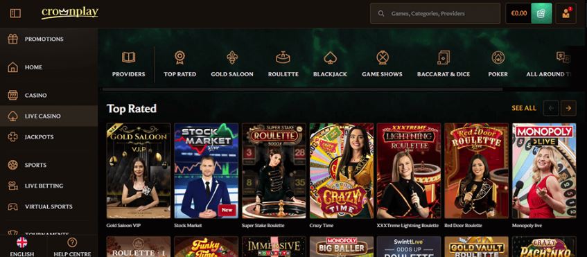 Jeux Live CROWNPLAY casino