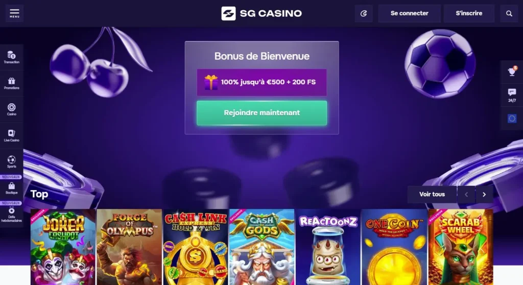 sg casino page d'accueil