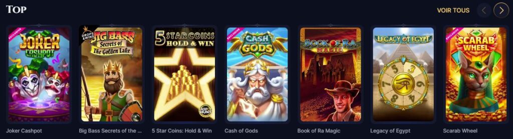 Cazeus casino top jeux