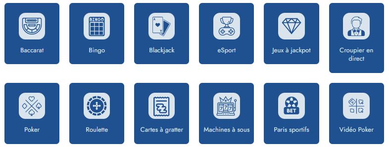 Jeux disponibles