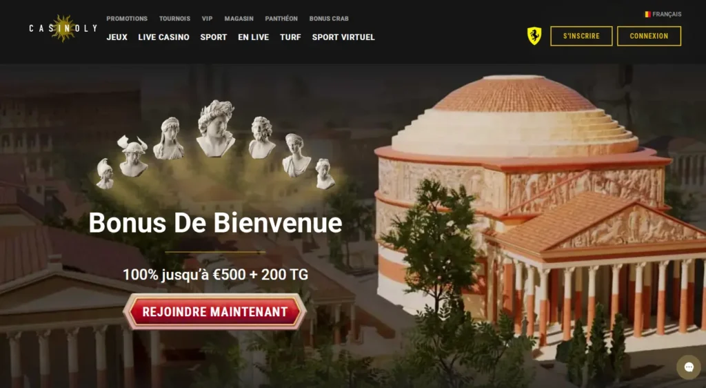 casinoly page acceuil